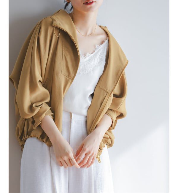 NOBLE「ミルキーサテンアノラックパーカー」|その他|