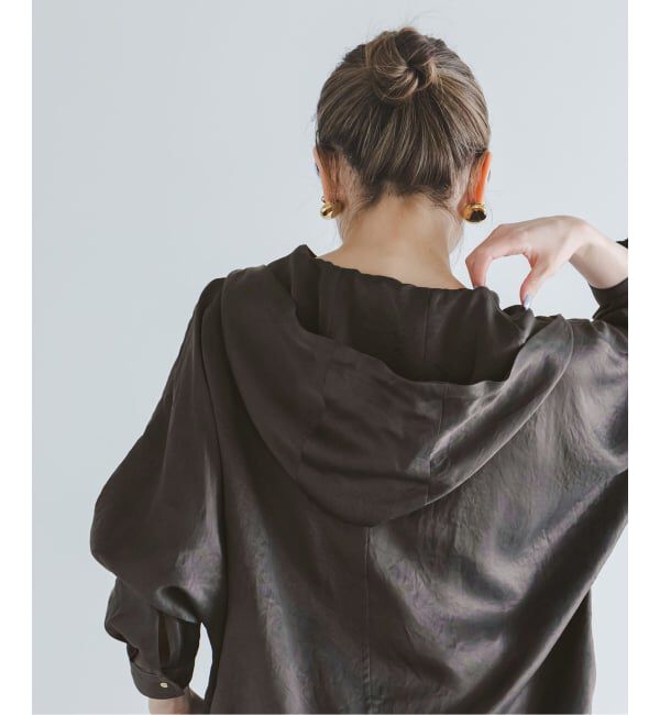 NOBLE「ミルキーサテンアノラックパーカー」|その他|