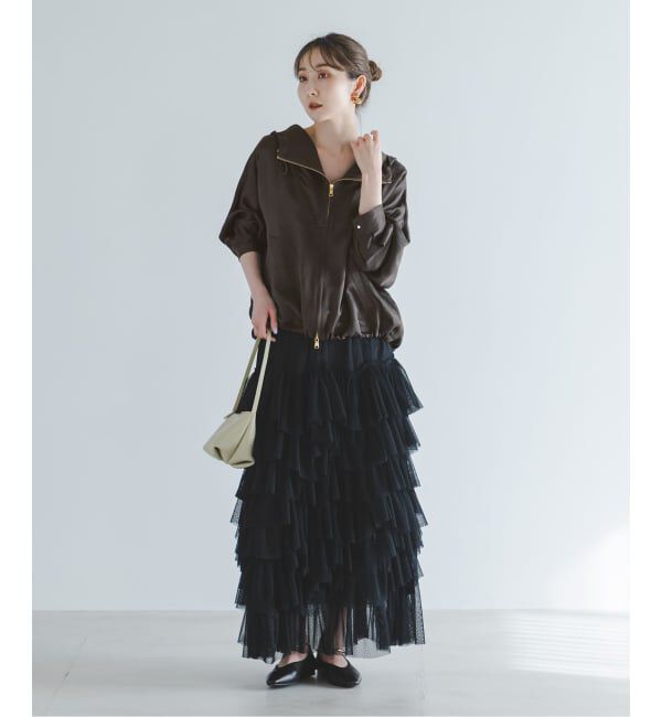 NOBLE「ミルキーサテンアノラックパーカー」|その他|