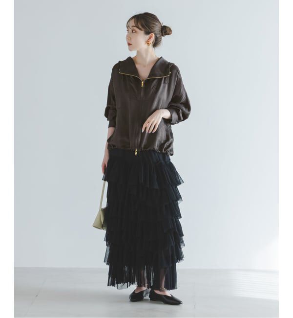 NOBLE「ミルキーサテンアノラックパーカー」|その他|