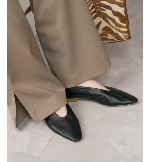 Spick and Span「Spick & Span ポインテッドフラット」|その他|ブラック