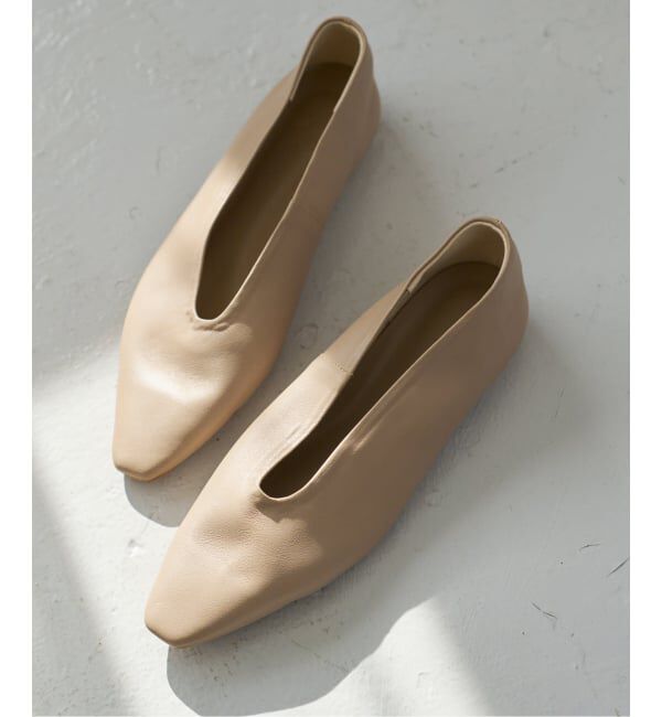 Spick and Span「Spick & Span ポインテッドフラット」|その他|ベージュ