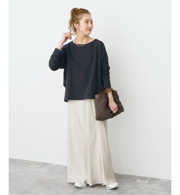 Spick and Span「《新色有り / 追加》ボートネックバックタックプルオーバー」|Tシャツ・カットソー|