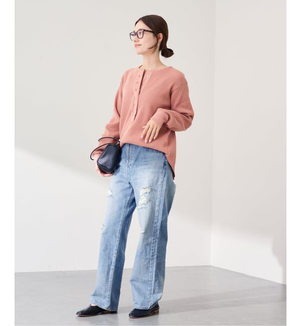 FRAMeWORK「ワッフルロンT」|Tシャツ・カットソー|