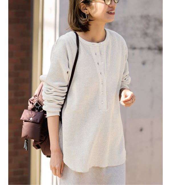 FRAMeWORK「ワッフルロンT」|Tシャツ・カットソー|