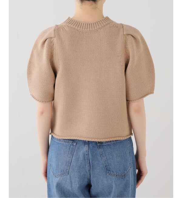Spick and Span「コットンナイロンハーフスリーブニット」|ニット・セーター|