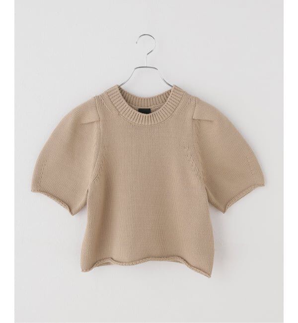 Spick and Span「コットンナイロンハーフスリーブニット」|ニット・セーター|