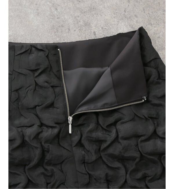 NOBLE「ランダムタックジャガードスカート」|スカート|