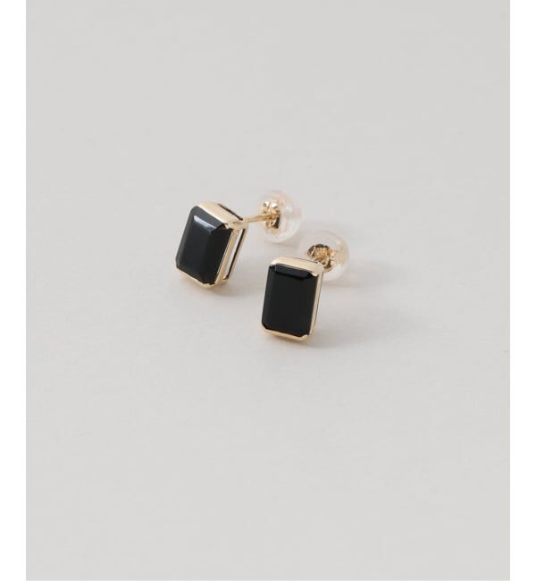 Lilas by Spick&Span「《予約》オクタゴンオニキスピアス K10（両耳）」|ピアス|