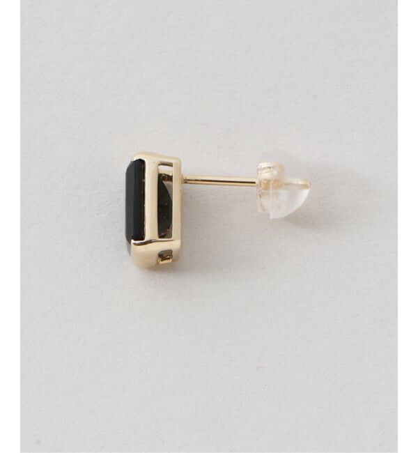 Lilas by Spick&Span「《予約》オクタゴンオニキスピアス K10（両耳）」|ピアス|