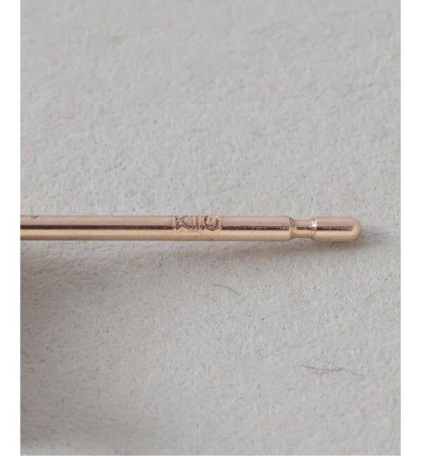 Lilas by Spick&Span「《WEB限定予約》クロスラインピアス K10（両耳）」|ピアス|