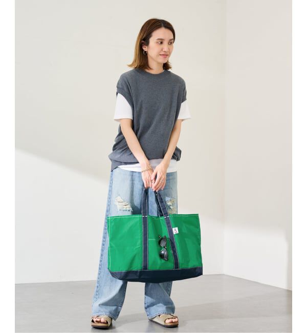 FRAMeWORK「≪予約≫DRIFTER/ドリフター ナイロンTOTEバッグ（グリーン）」|トートバッグ|