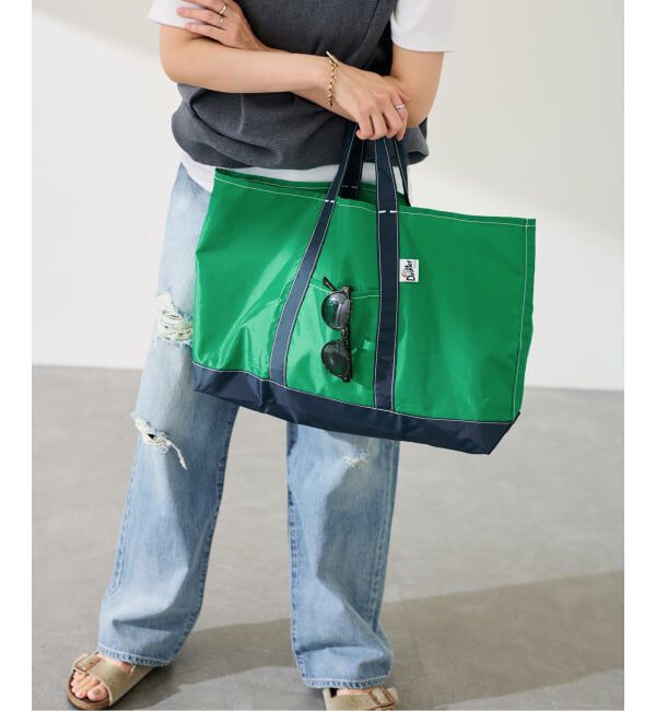 FRAMeWORK「≪予約≫DRIFTER/ドリフター ナイロンTOTEバッグ（グリーン）」|トートバッグ|