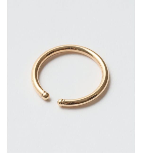 Lilas by Spick&Span「《予約》2cmサークルパイプイヤーカフ K10（片耳）」|イヤーカフ|