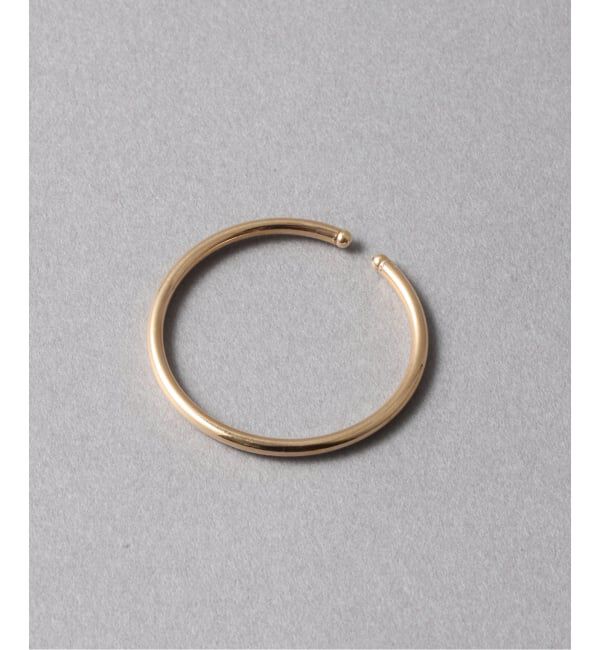 Lilas by Spick&Span「《予約》3cmサークルパイプイヤーカフ K10（片耳）」|イヤーカフ|