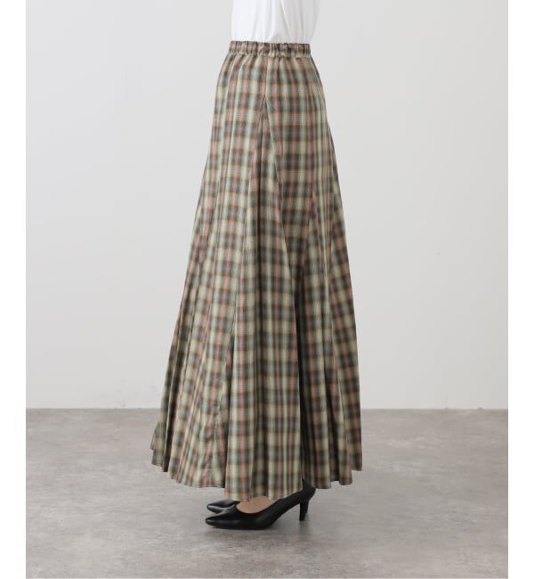  「【洗える】Munich/ミューニック オンブレチェックスカート」|スカート|