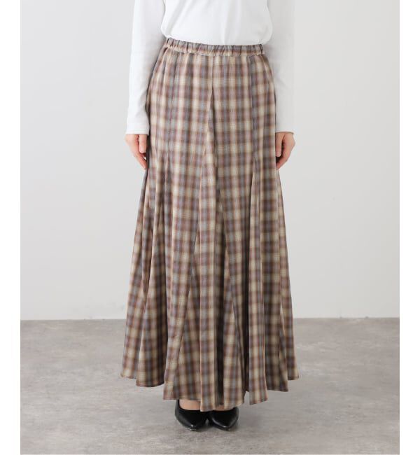  「【洗える】Munich/ミューニック オンブレチェックスカート」|スカート|