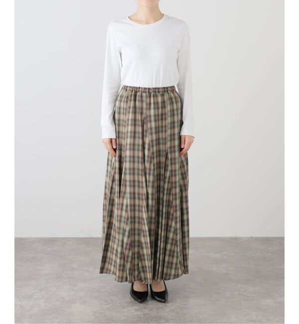  「【洗える】Munich/ミューニック オンブレチェックスカート」|スカート|