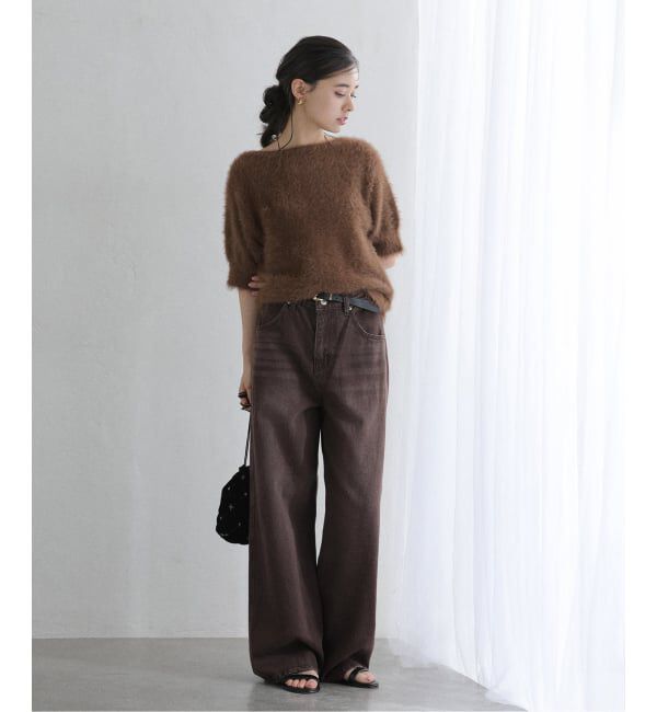  「《WEB限定追加》【洗える】ファーバックパールプルオーバー」|ニット・セーター|