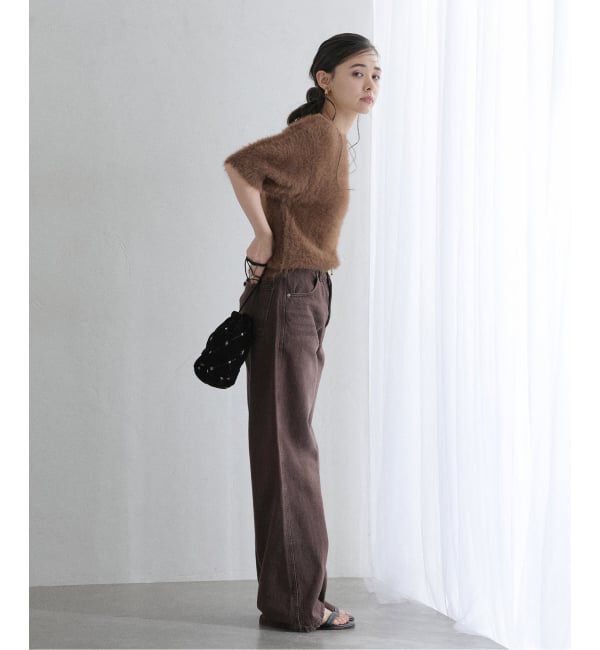  「《WEB限定追加》【洗える】ファーバックパールプルオーバー」|ニット・セーター|