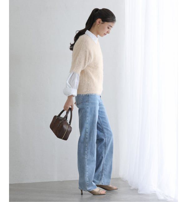 「《WEB限定追加》【洗える】ファーバックパールプルオーバー」|ニット・セーター|