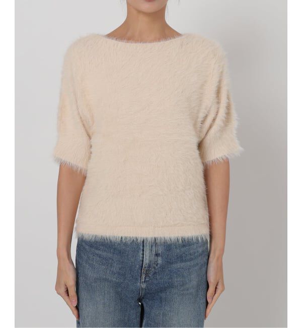  「《WEB限定追加》【洗える】ファーバックパールプルオーバー」|ニット・セーター|