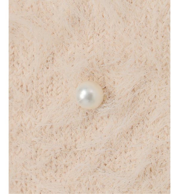  「《WEB限定追加》【洗える】ファーバックパールプルオーバー」|ニット・セーター|