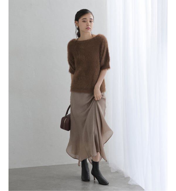  「《WEB限定追加》【洗える】ファーバックパールプルオーバー」|ニット・セーター|