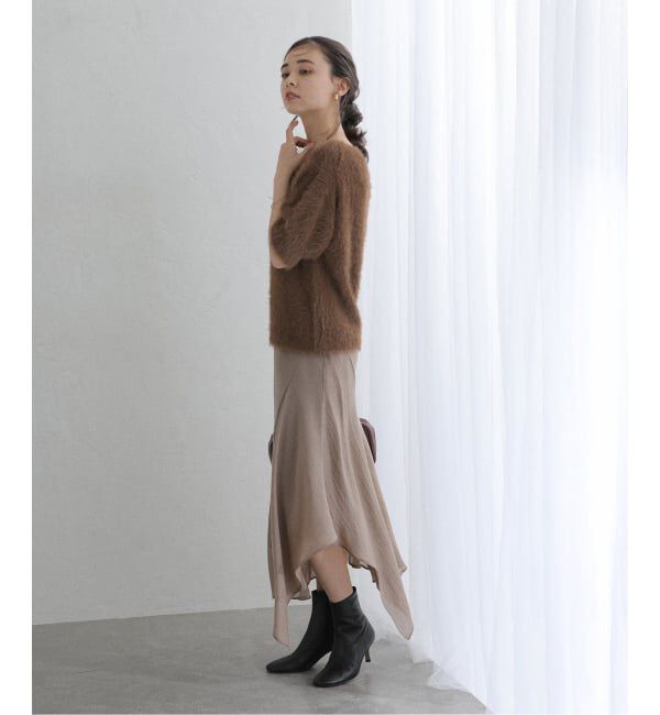  「《WEB限定追加》【洗える】ファーバックパールプルオーバー」|ニット・セーター|