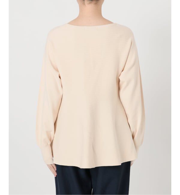  「【洗える】ウォッシャブルペプラムニットプルオーバー」|ニット・セーター|