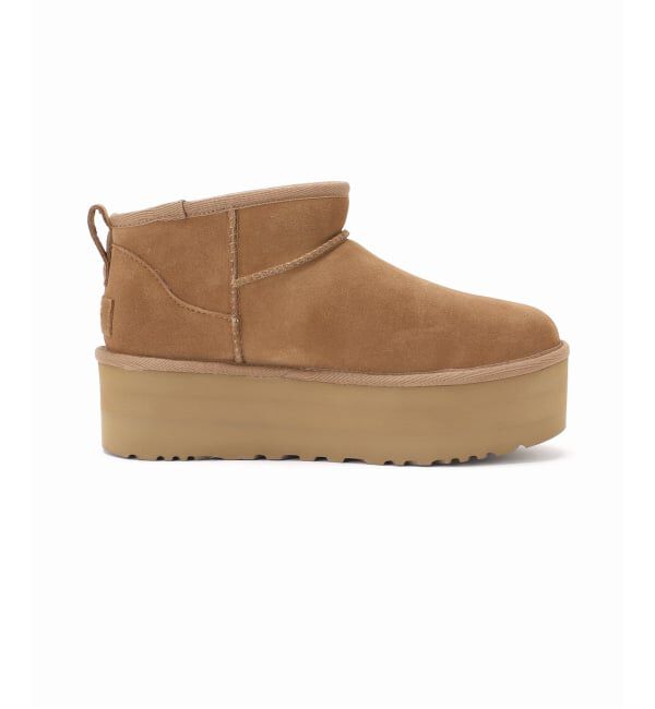  「UGG/アグ W CLASSIC ULTRA MINI PLATFORM」|ショートブーツ|
