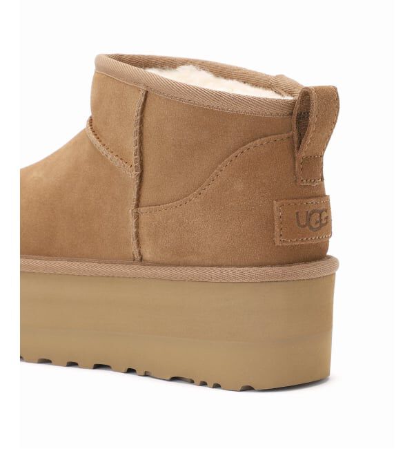  「UGG/アグ W CLASSIC ULTRA MINI PLATFORM」|ショートブーツ|