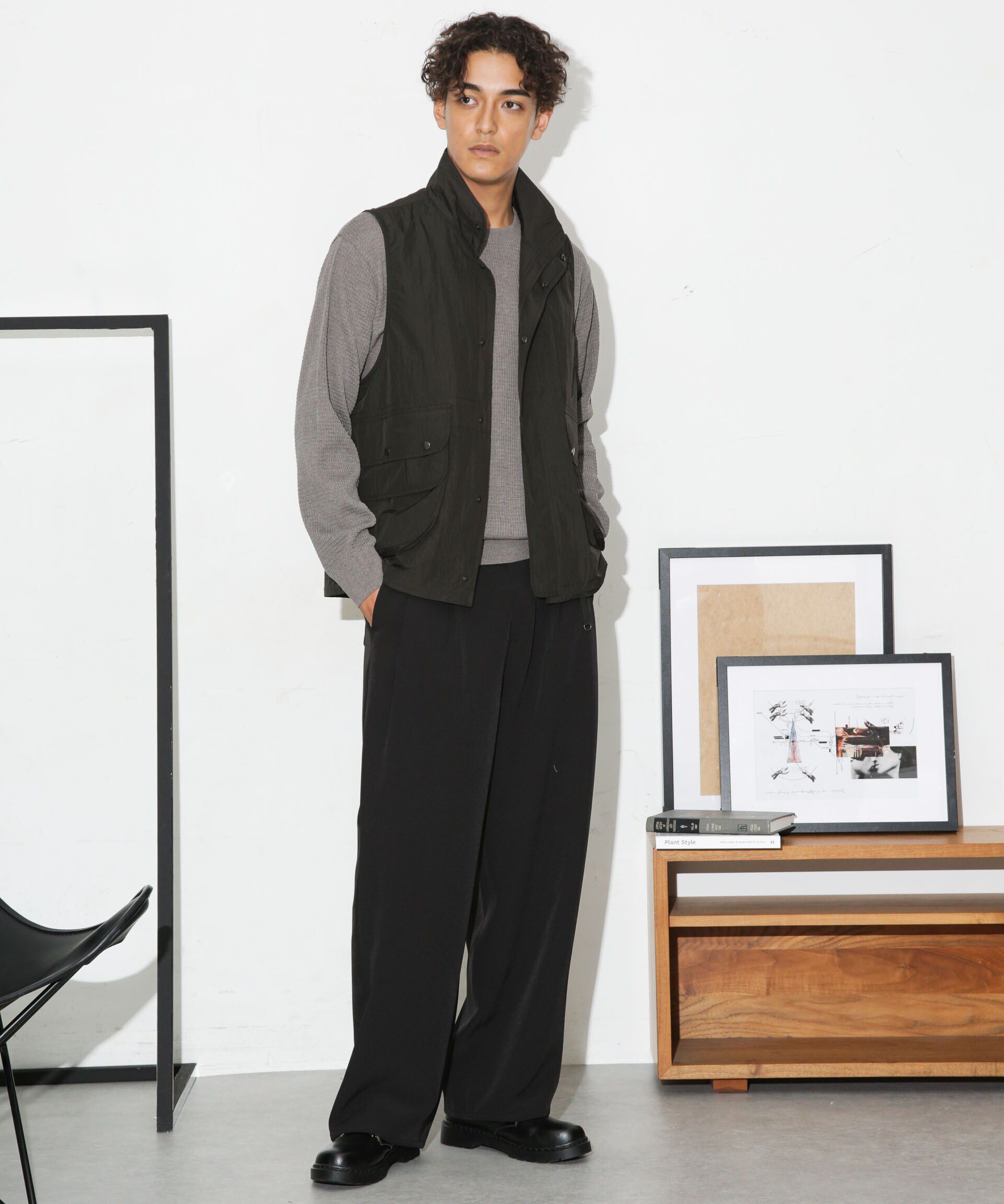 nano･universe「ナイロンストリームベスト」|ダウンベスト・ベスト|