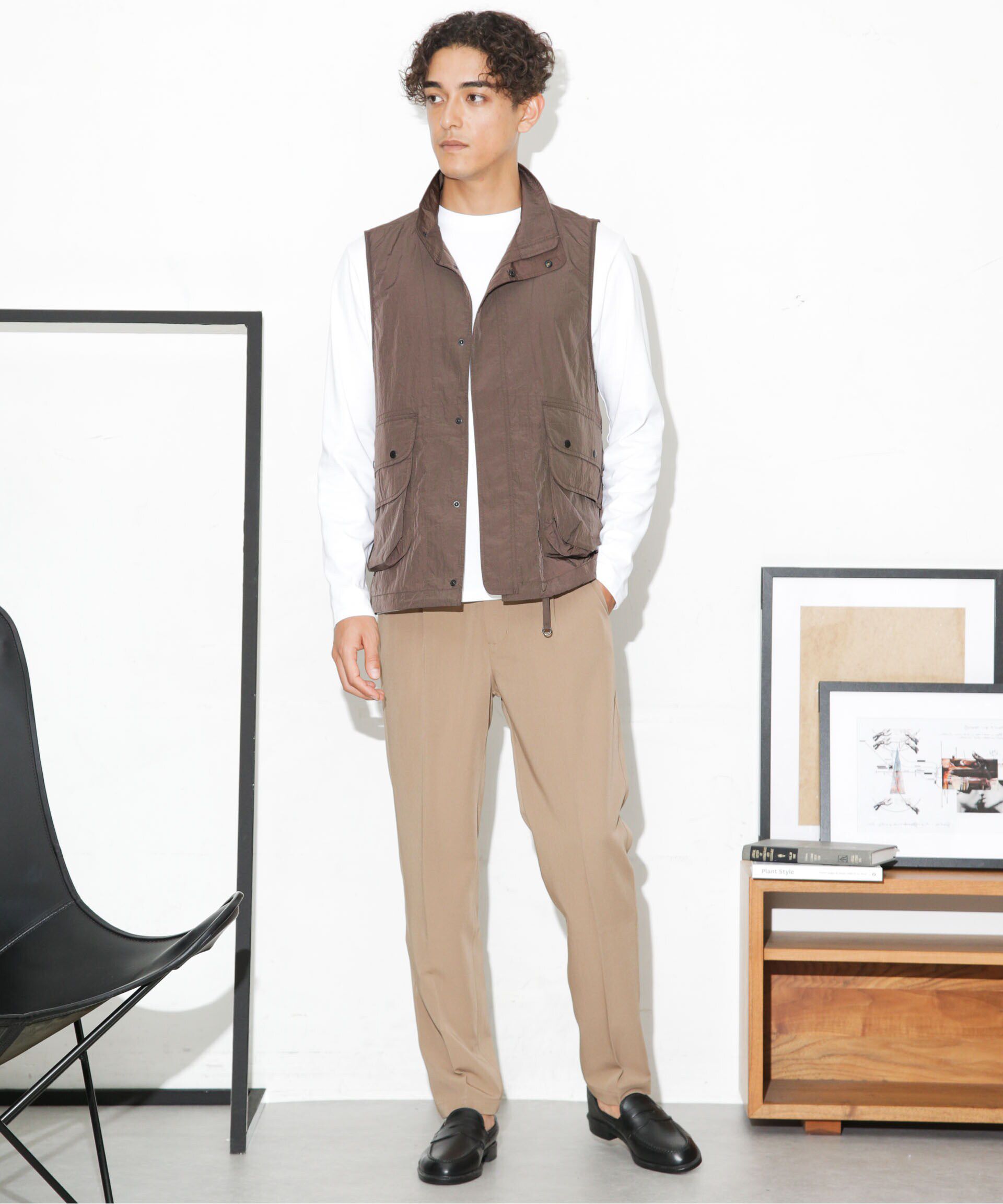 nano･universe「ナイロンストリームベスト」|ダウンベスト・ベスト|