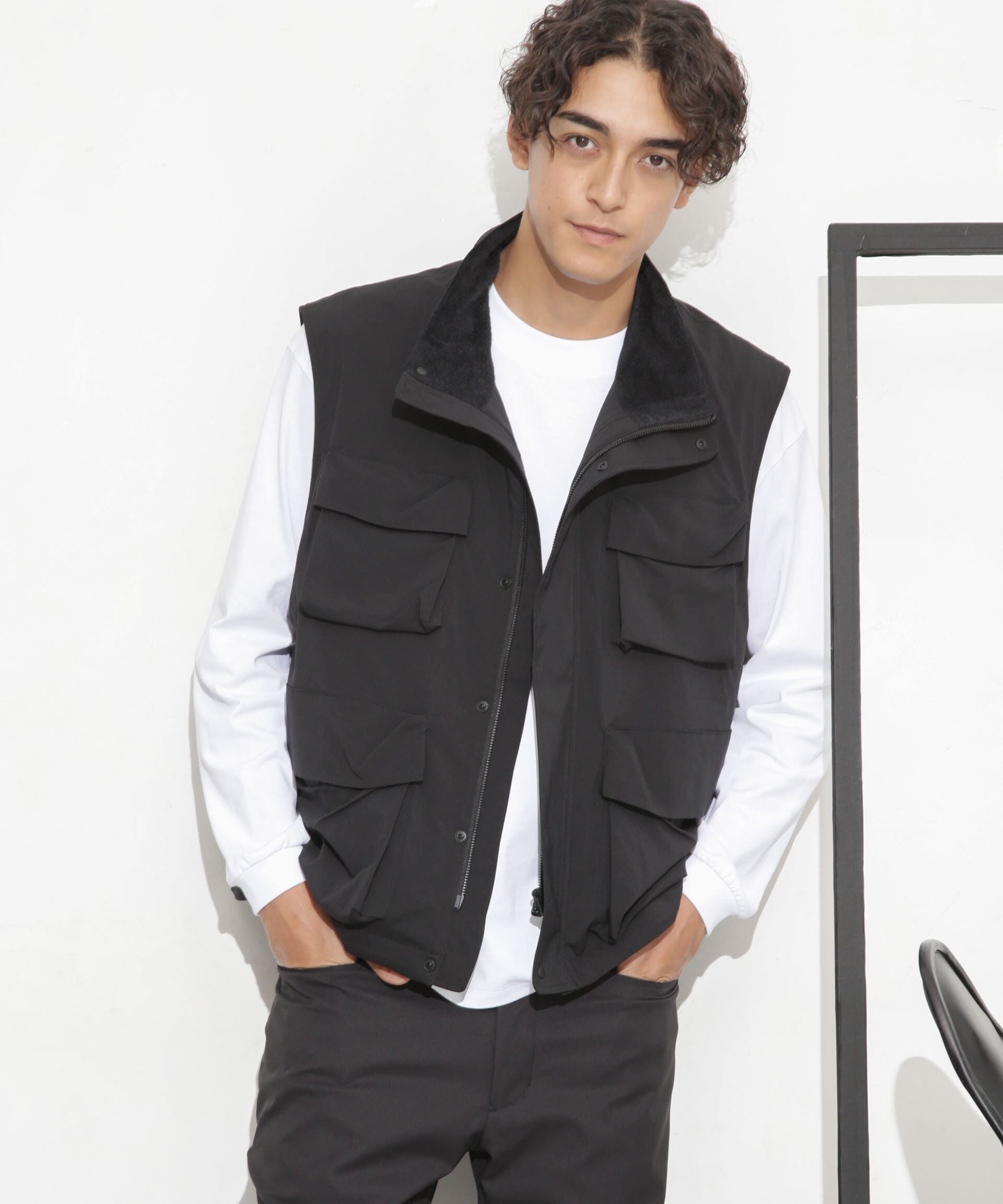 nano･universe「「Octa(R) CPCP(R)」ウォータープルーフカーゴベスト」|アウトドア|