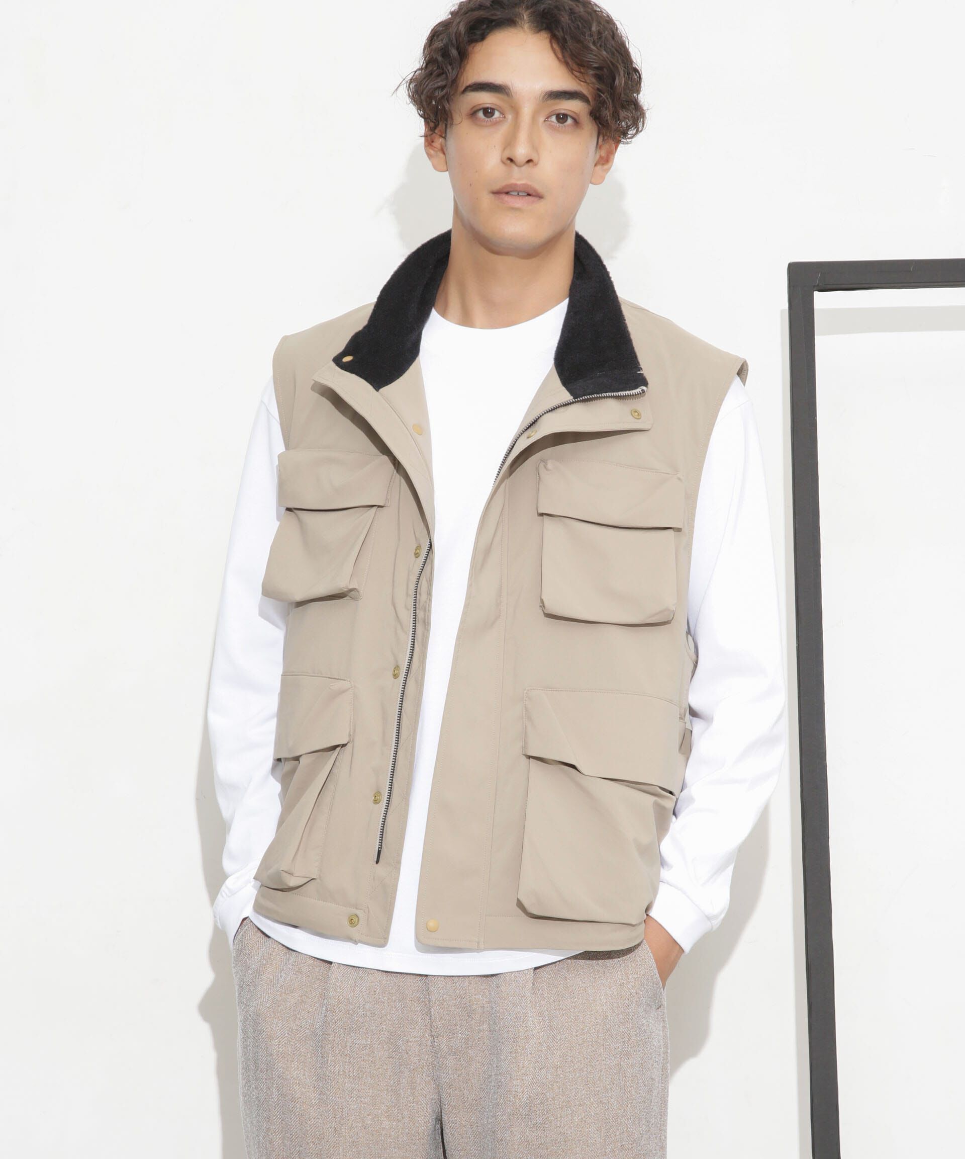 nano･universe「「Octa(R) CPCP(R)」ウォータープルーフカーゴベスト」|アウトドア|