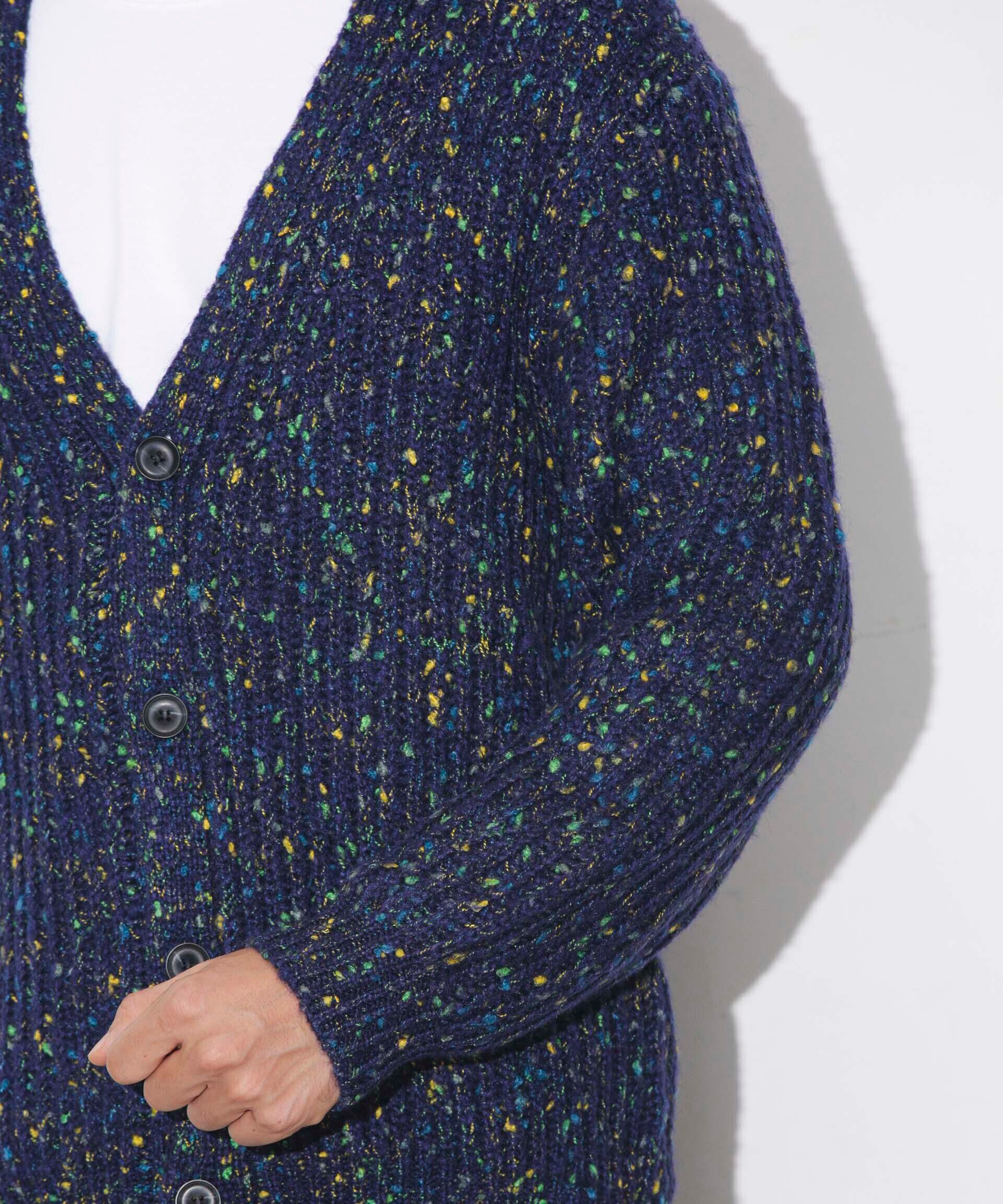 nano･universe「ファンシーネップカーディガン」|ニット・セーター|