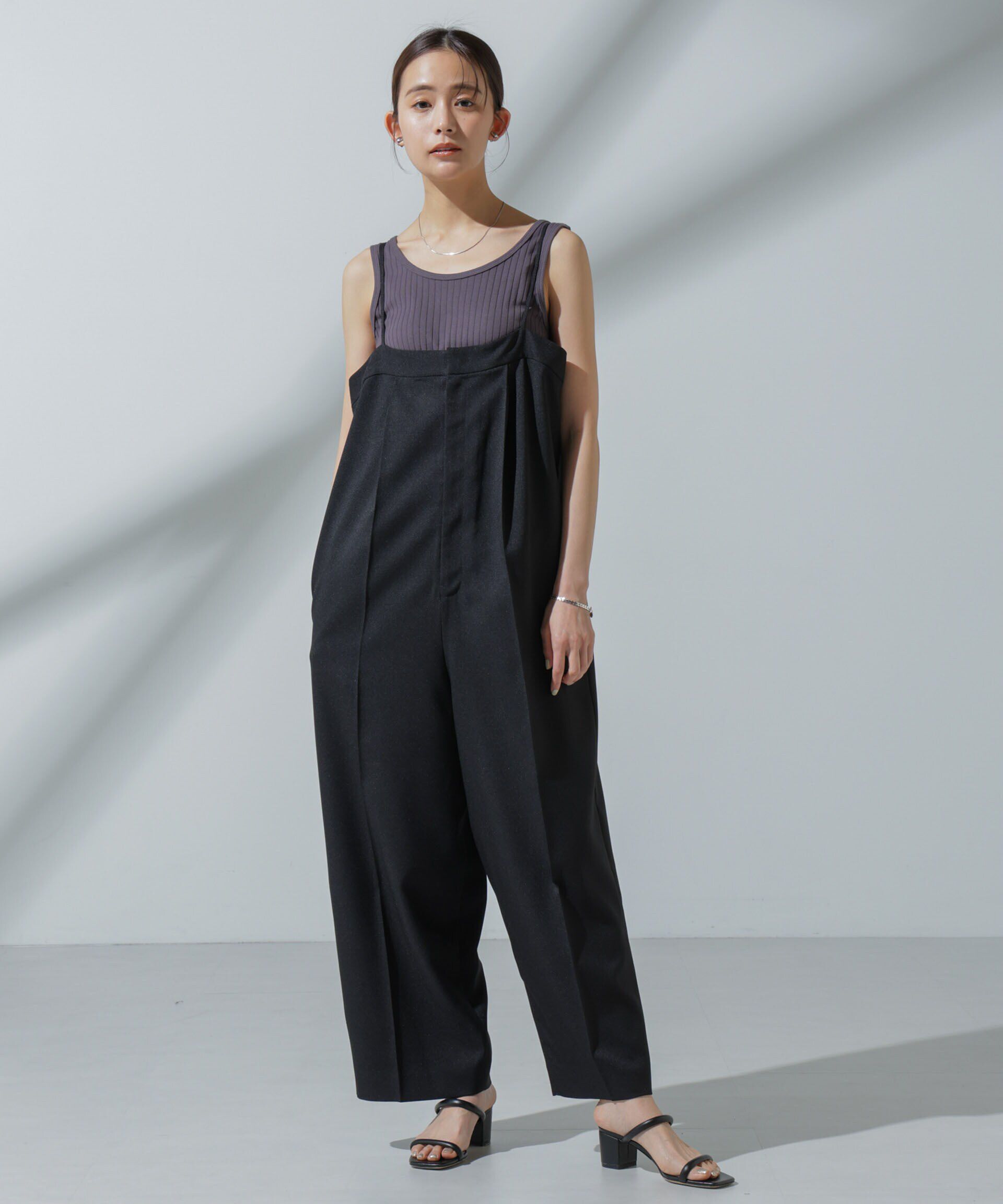 nano･universe「Anti Soaked(R) 汗染み防止 リブタンクトップ」|タンクトップ|