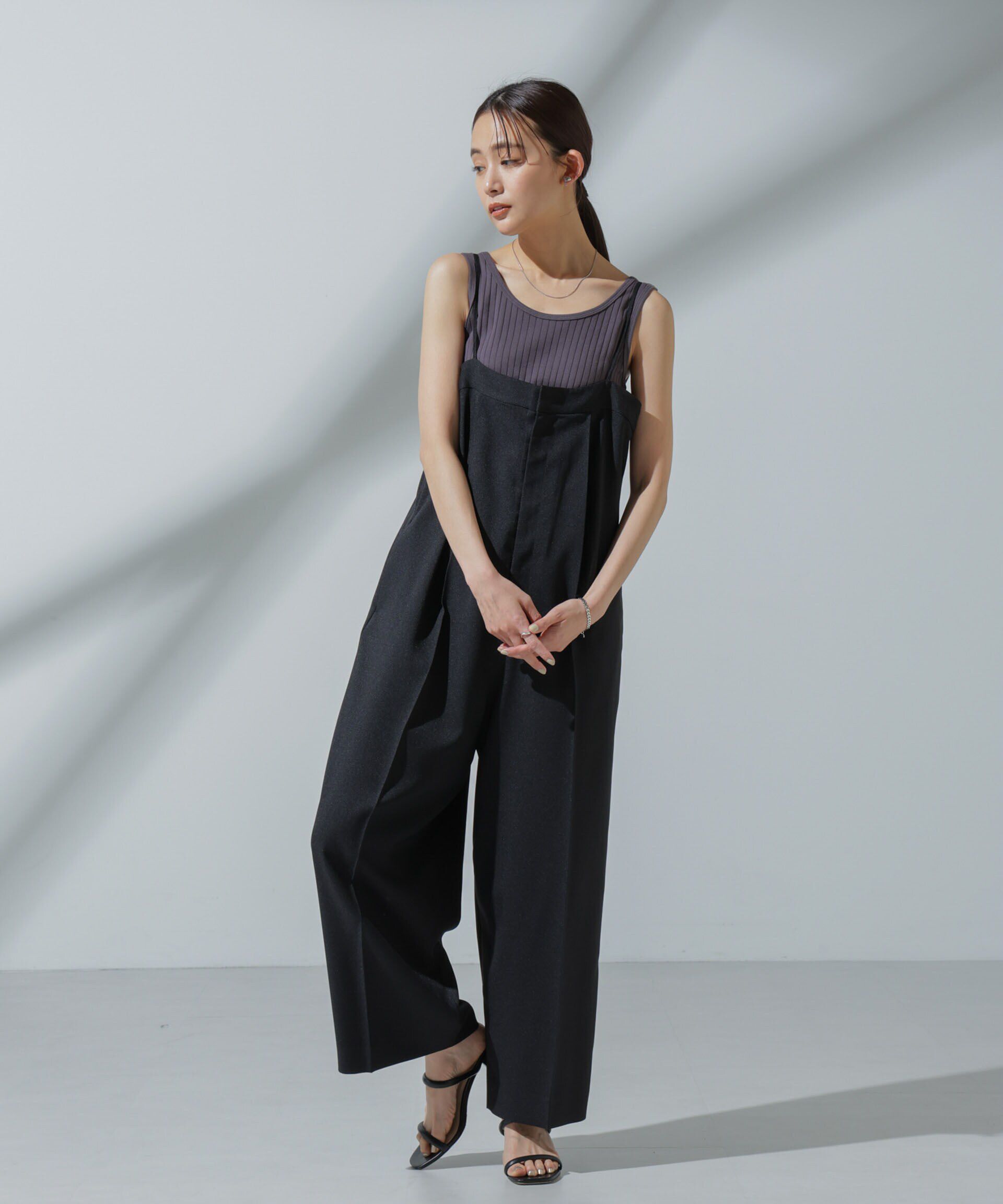 nano･universe「Anti Soaked(R) 汗染み防止 リブタンクトップ」|タンクトップ|