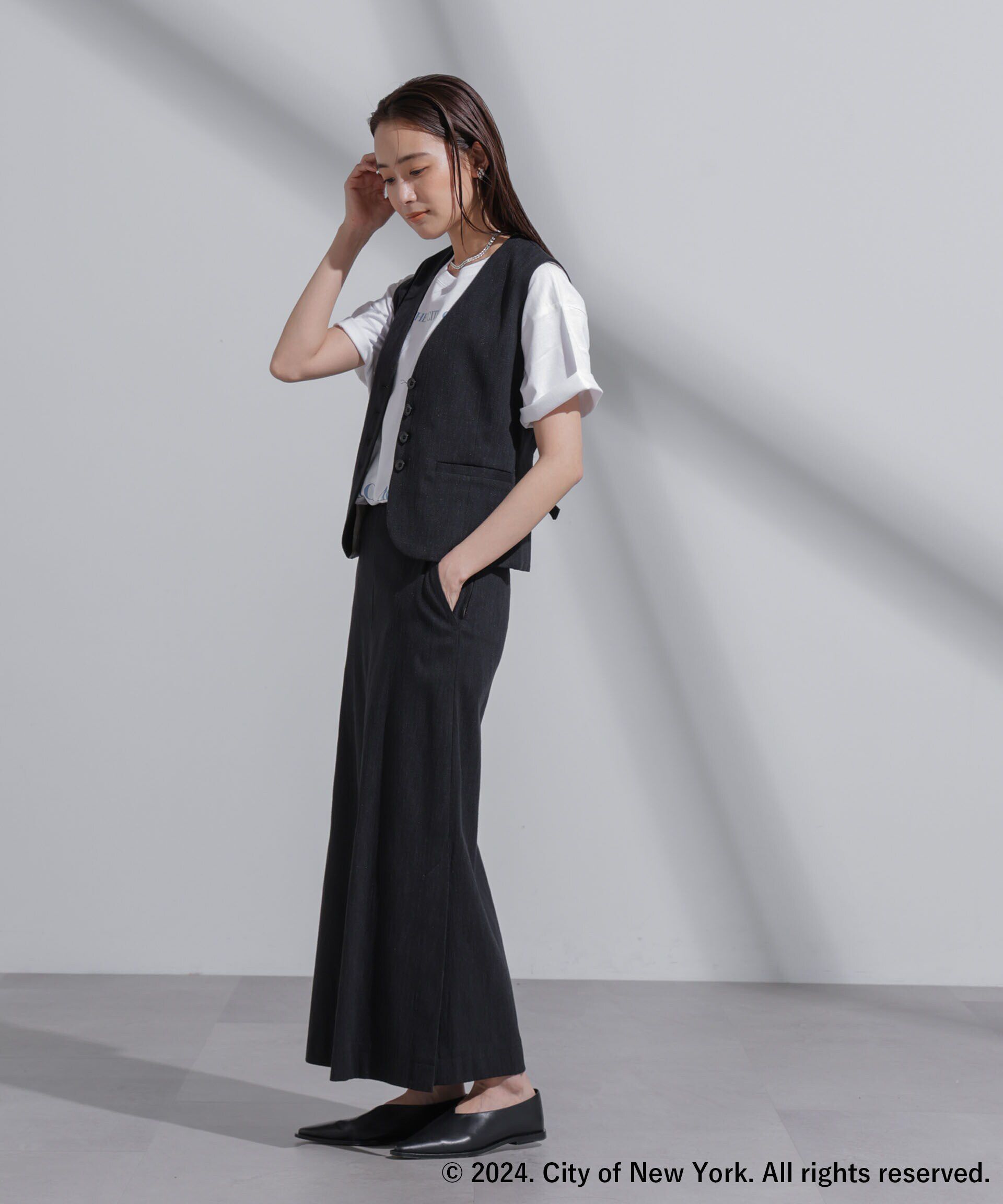 nano･universe「GOOD ROCK SPEED&times;Anti Soaked(R) 汗染み防止 NYC Tシャツ」|Tシャツ・カットソー|