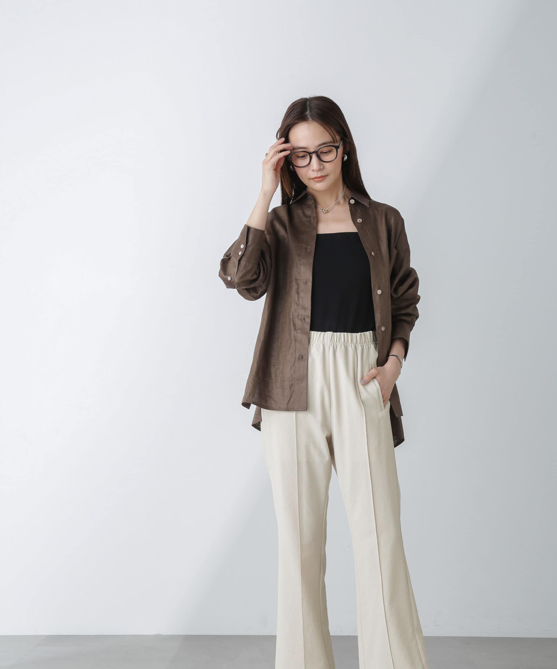 nano･universe「バックスリットトラックパンツ」|チノ|