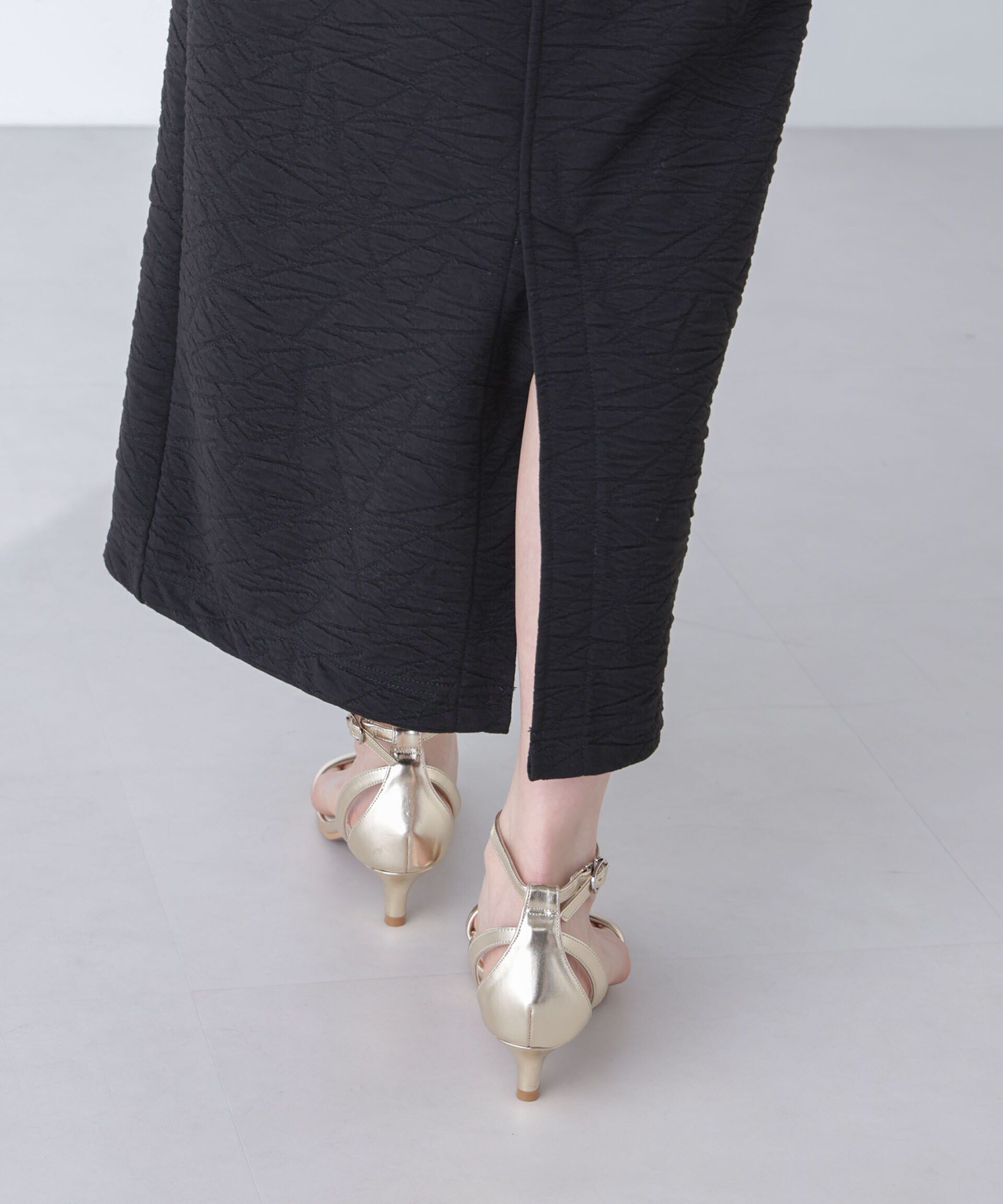 nano･universe「フクレジャガードカットナロースカート(セットアップ可)」|スカート|