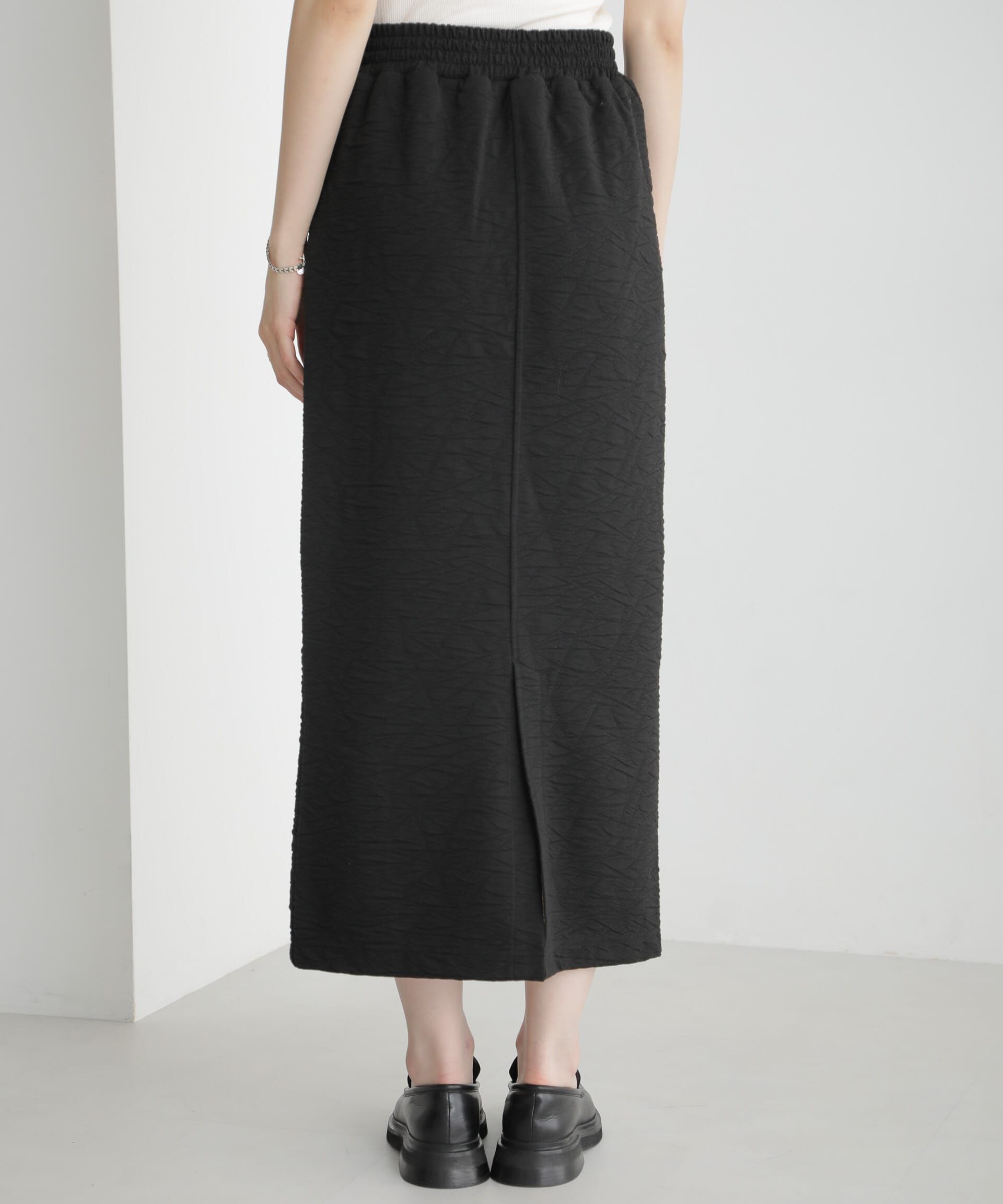 nano･universe「フクレジャガードカットナロースカート(セットアップ可)」|スカート|