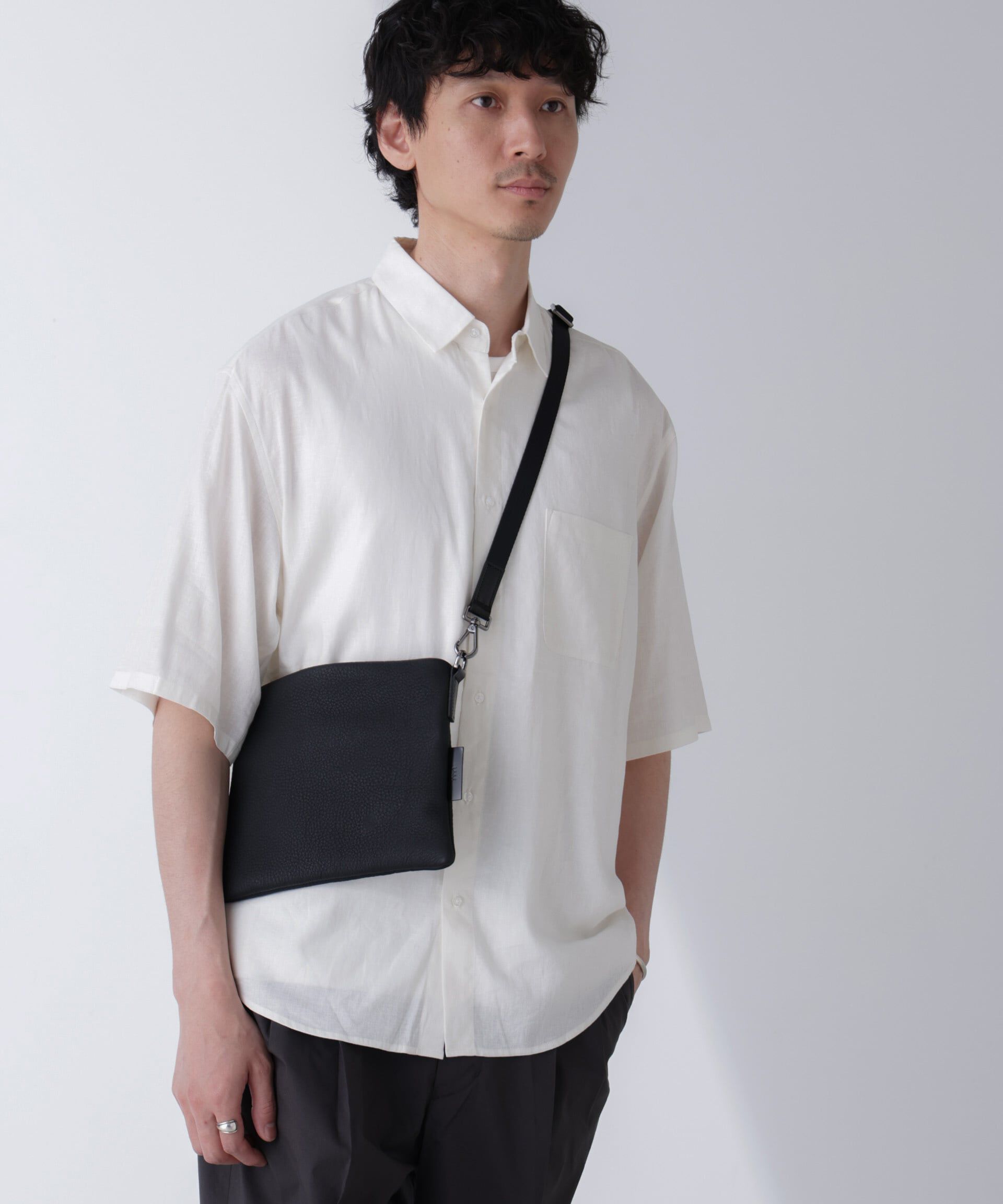 nano･universe「アンチスメルリネンシャツ 半袖」|シャツ・ブラウス|