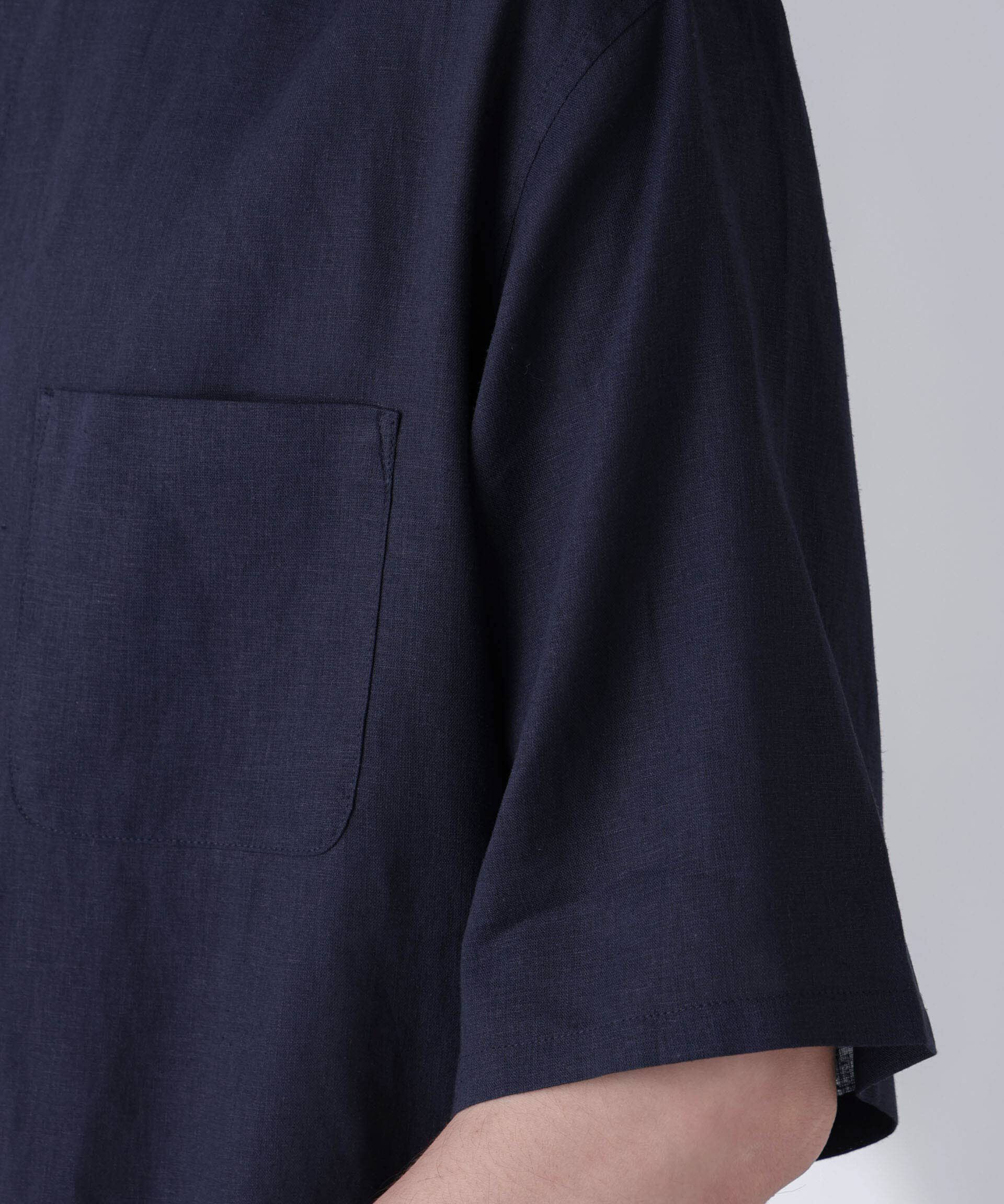 nano･universe「アンチスメルリネンシャツ 半袖」|シャツ・ブラウス|