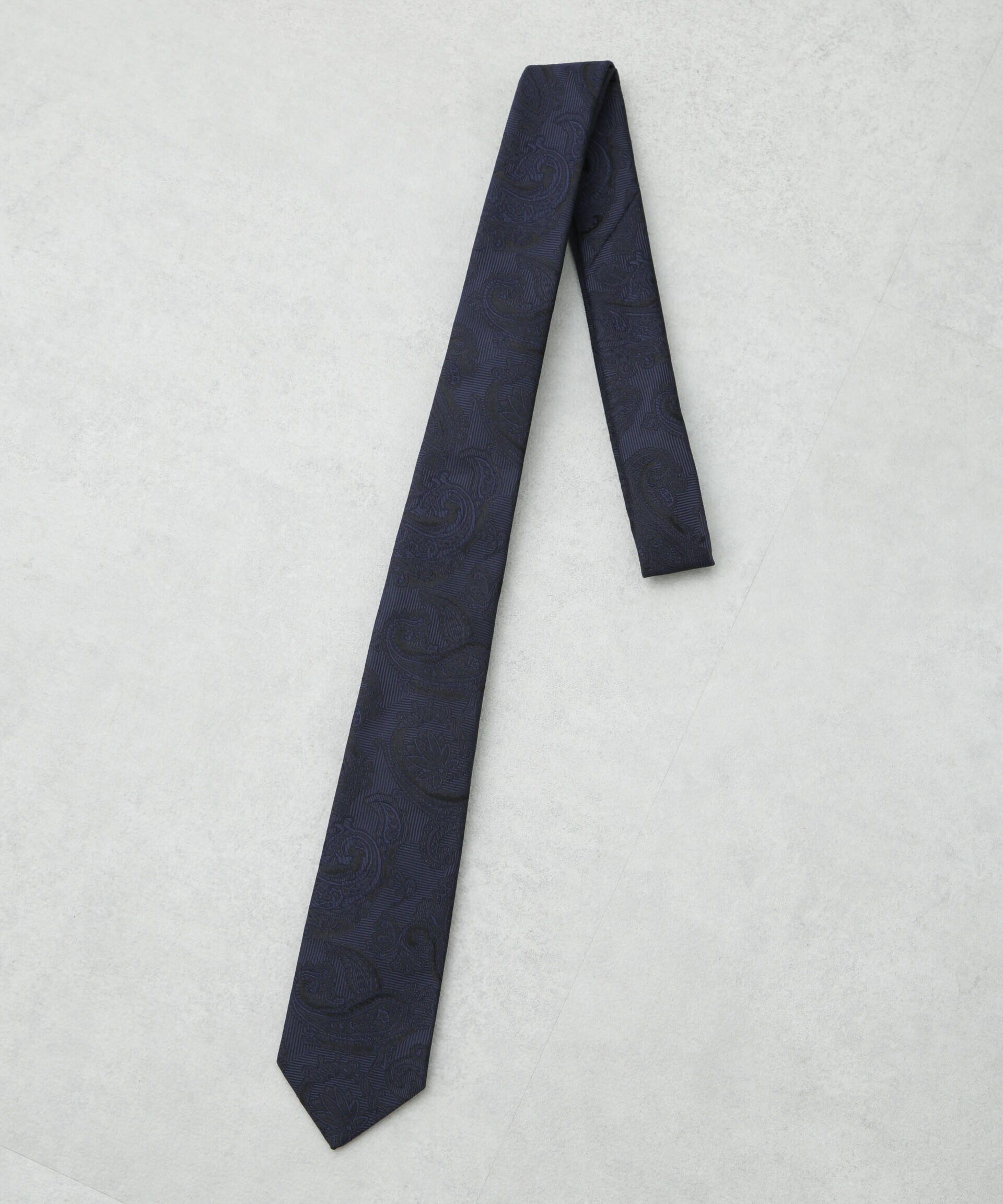 nano･universe「京都ウォッシャブルシャドーペイズリーネクタイ」|ネクタイ・蝶ネクタイ|