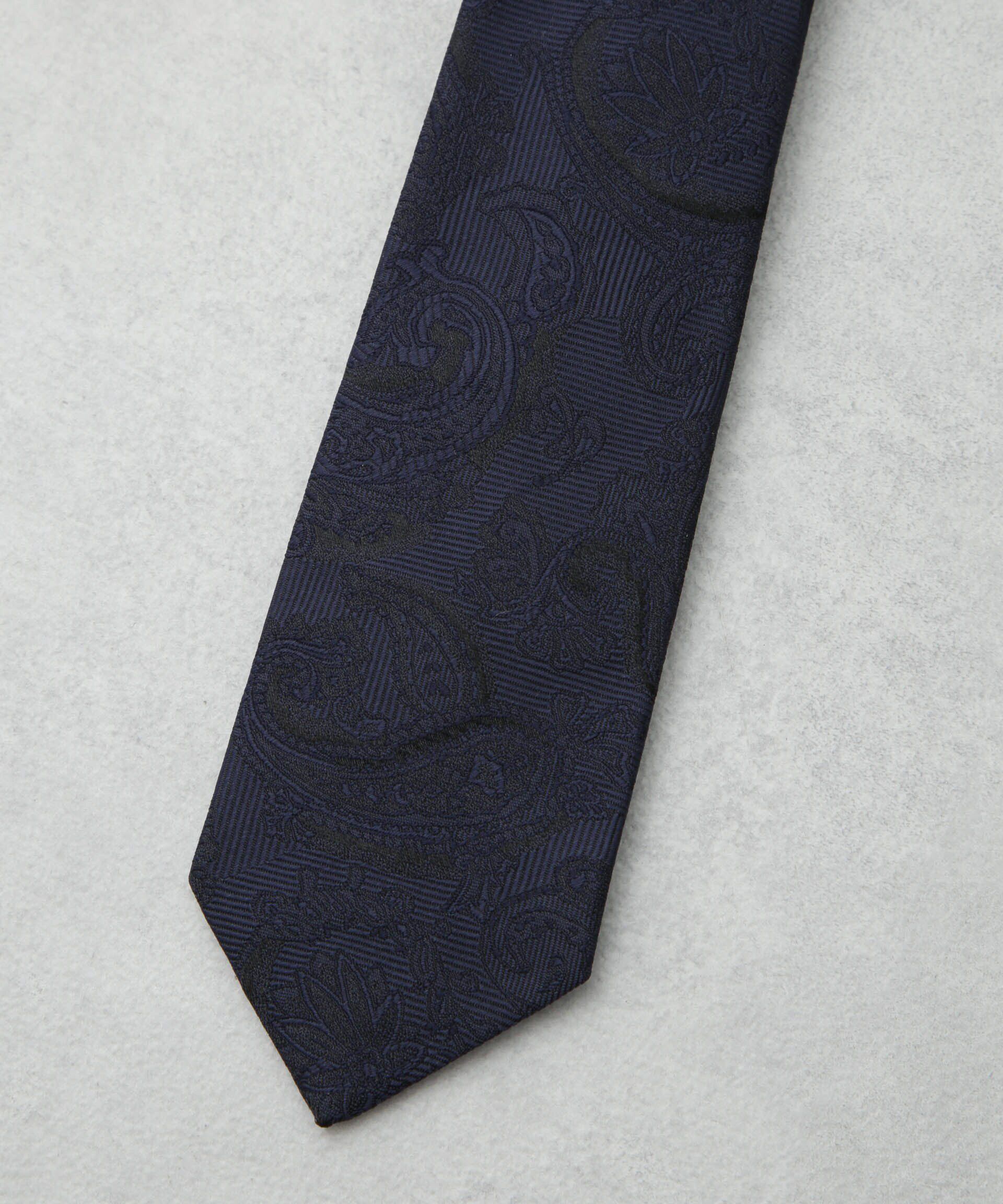 nano･universe「京都ウォッシャブルシャドーペイズリーネクタイ」|ネクタイ・蝶ネクタイ|