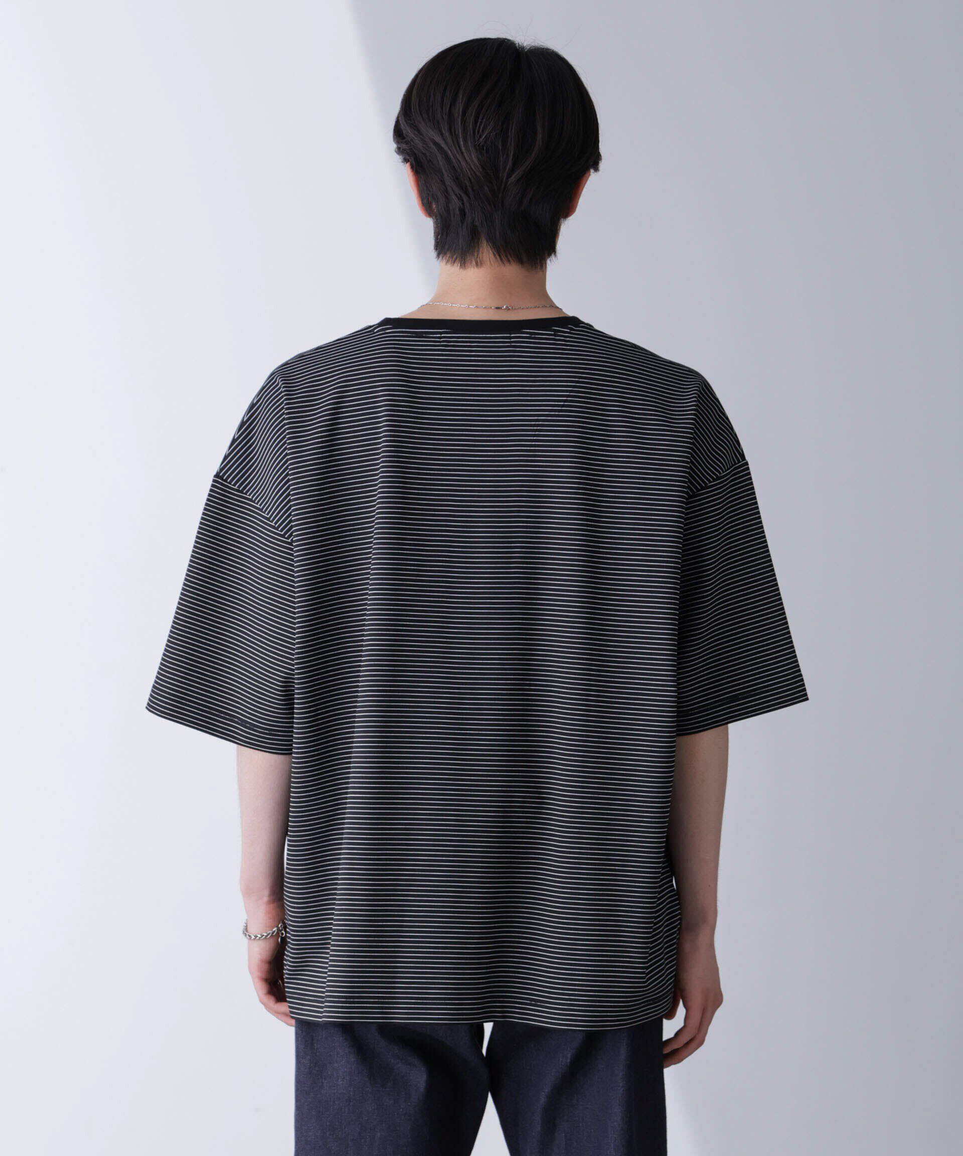 nano･universe「ビッグシルエットボーダーTシャツ 半袖」|Tシャツ・カットソー|