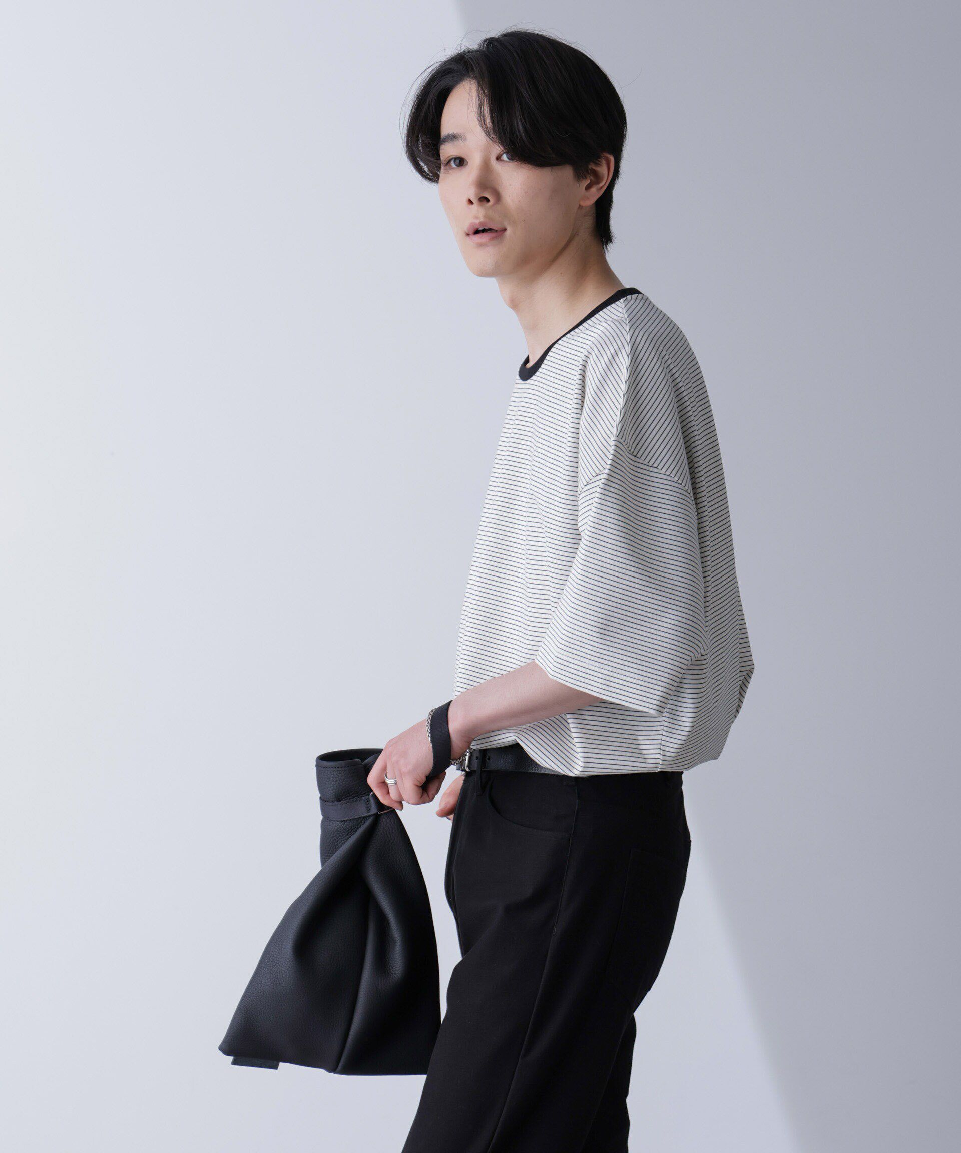 nano･universe「ビッグシルエットボーダーTシャツ 半袖」|Tシャツ・カットソー|