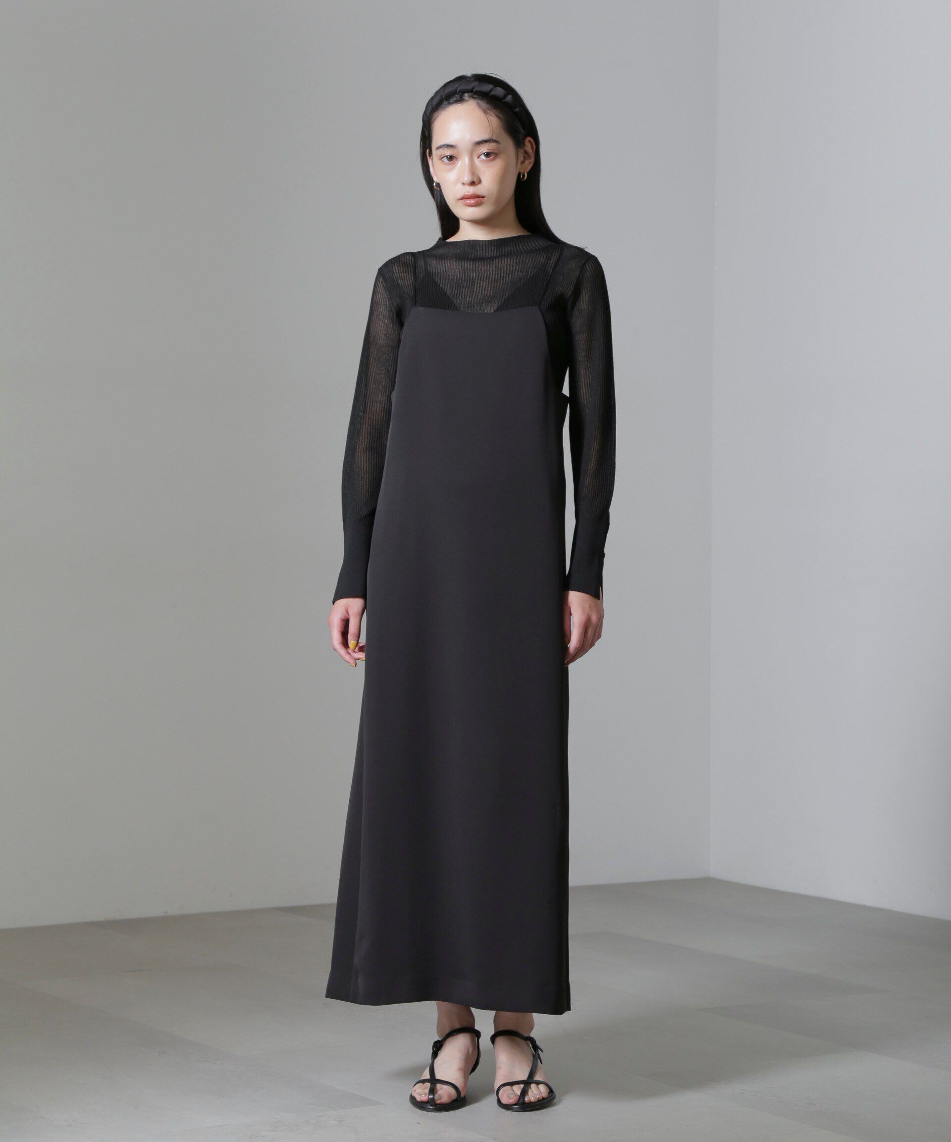 nano･universe「スクエアネックキャミワンピース(セットアップ可)」|ワンピース|